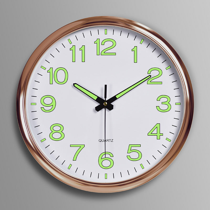 Contemporary Silent Wall Clock with Backlight and Gentle Illumination