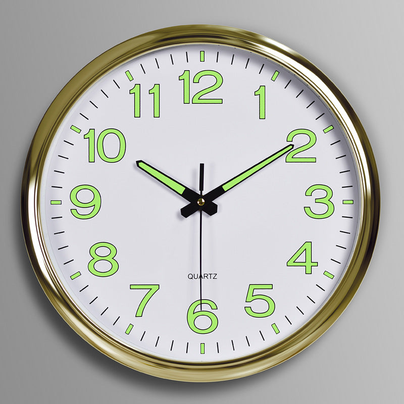 Contemporary Silent Wall Clock with Backlight and Gentle Illumination
