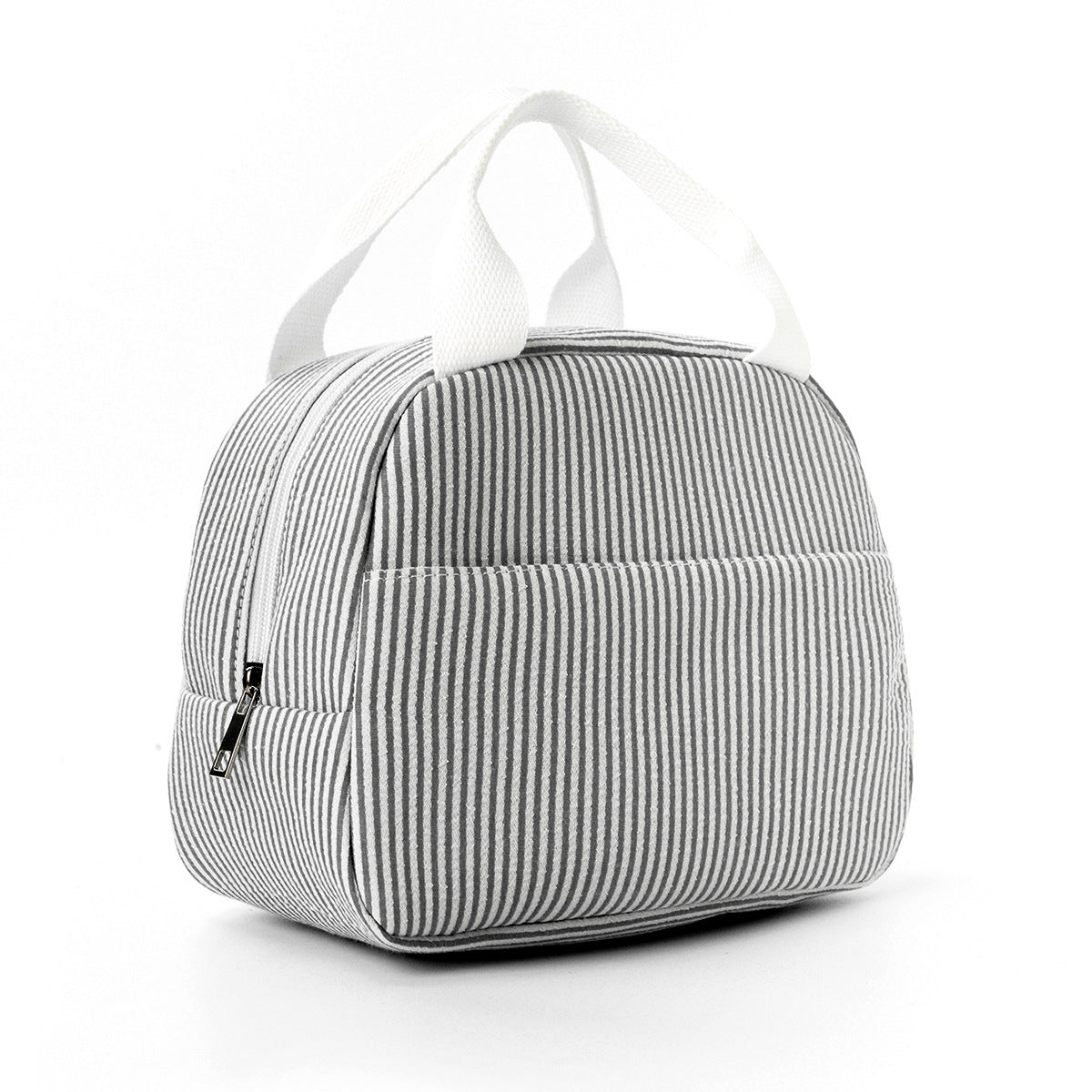 Lunchbox bag with insulated interior and durable zipper