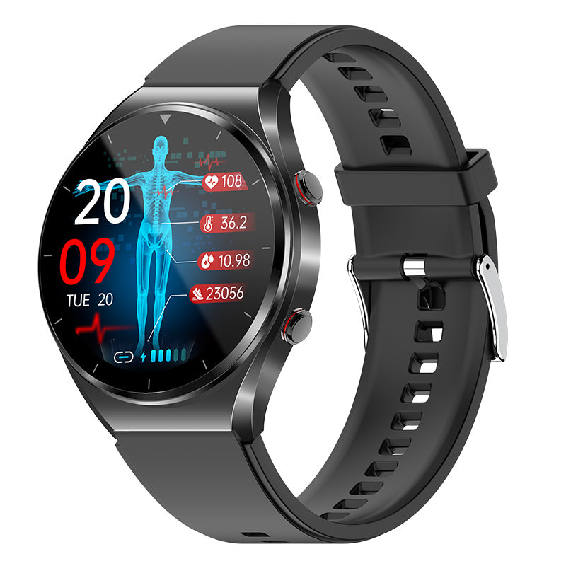 Health Monitor Watch for Blood Sugar, EKG, Blood Pressure & HRV