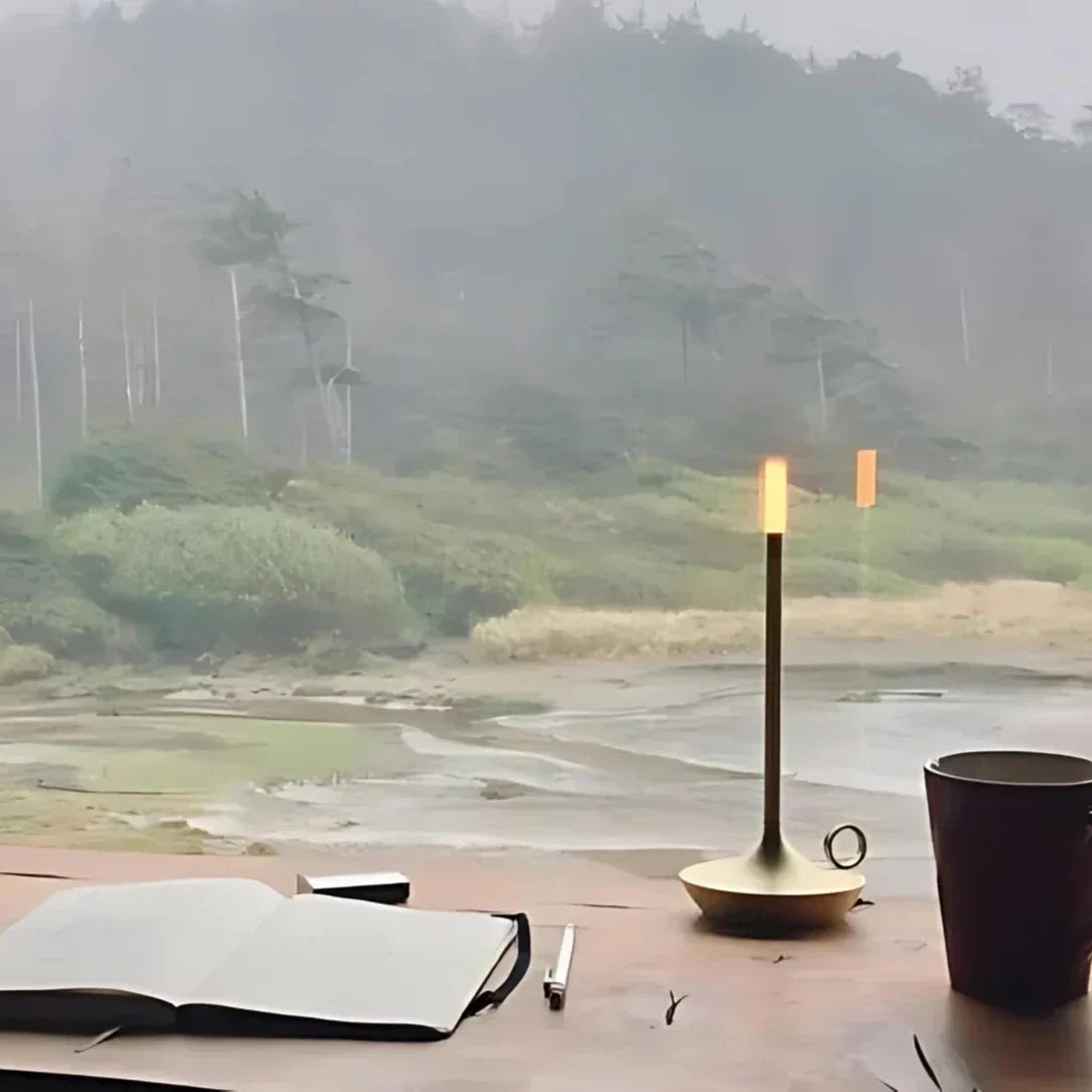 Portable Rechargeable LED Candle Lantern for Indoor & Outdoor Decor