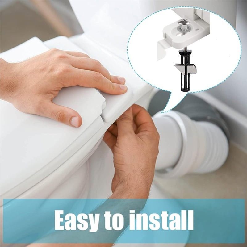 ToiLock - Heavy-Duty Toilet Seat Locking Bolts Set