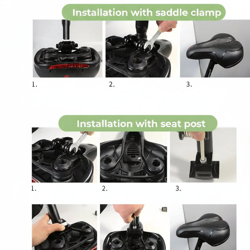 Ergonomic Bicycle Seat for Comfortable Riding Without Discomfort
