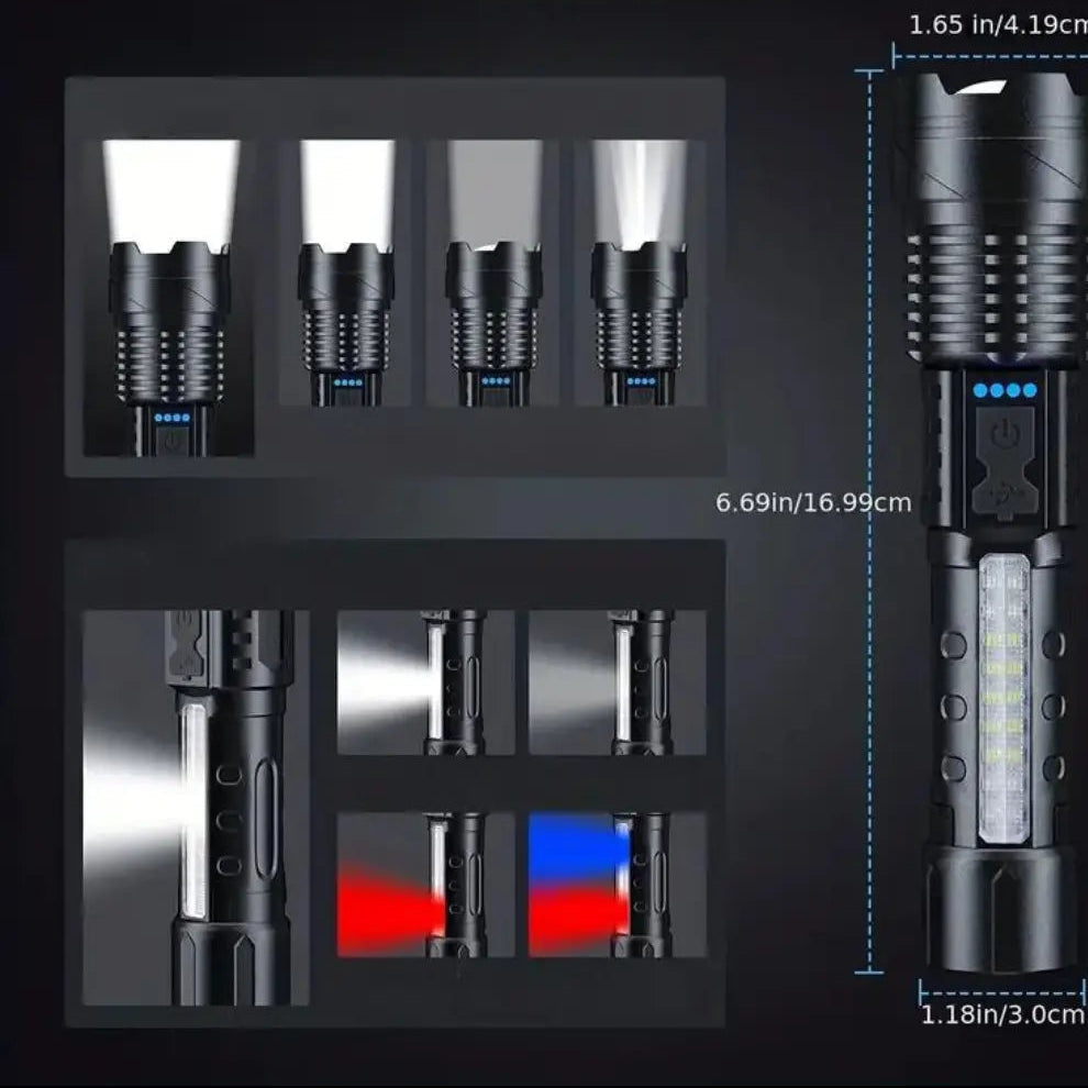 5000 Lumen Tactical Flashlight for Outdoor Use