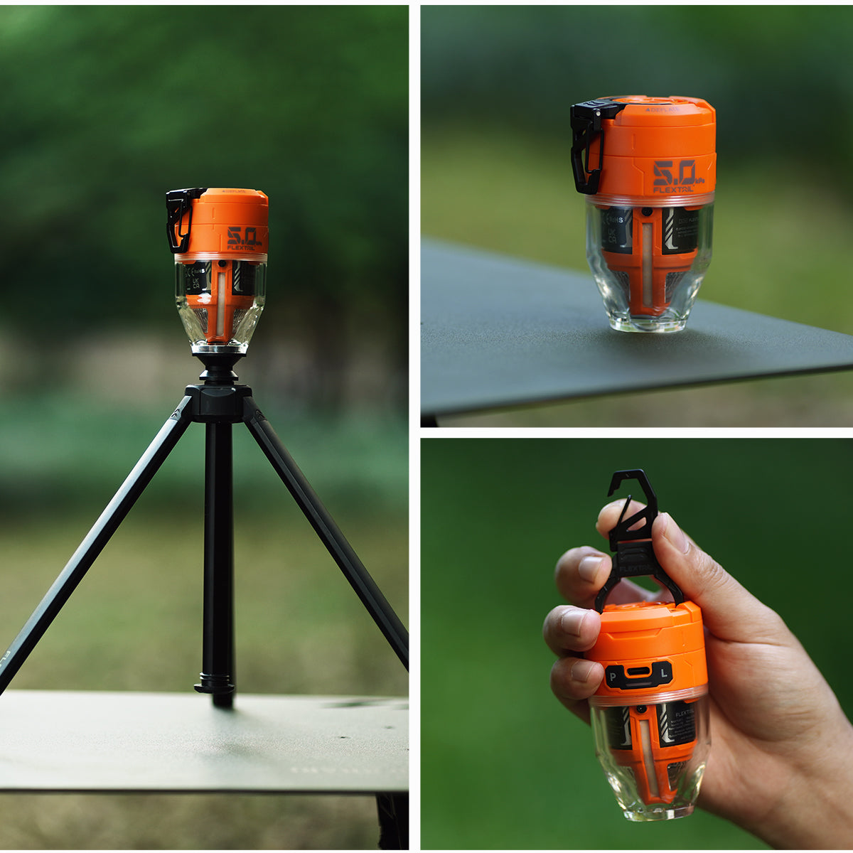 Camping Pump with Light for Outdoor Use