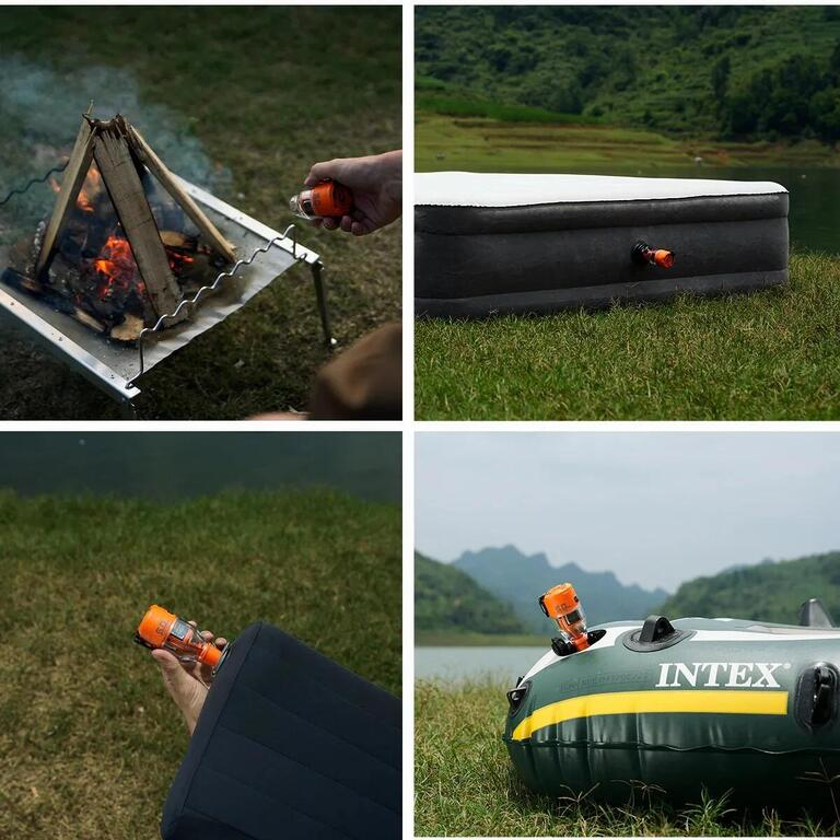 Camping Pump with Light for Outdoor Use