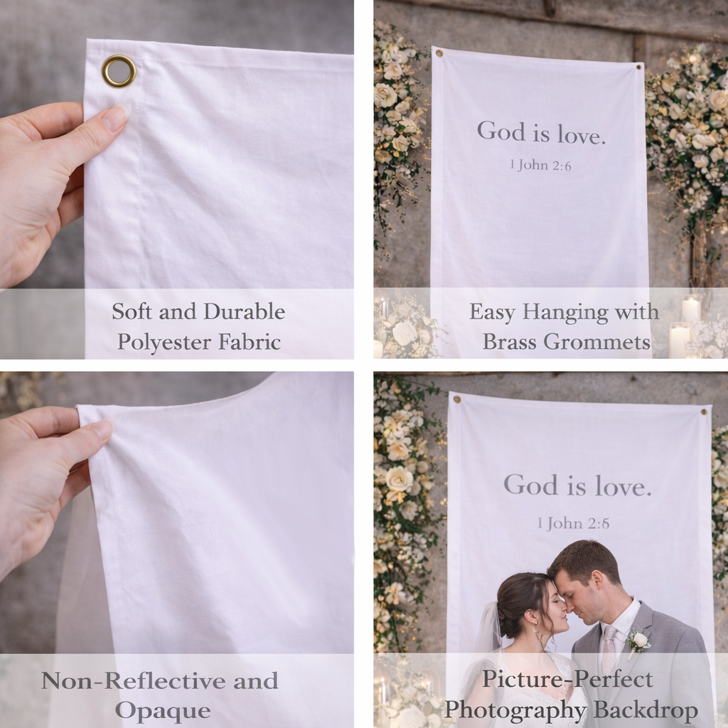 Custom Wedding Backdrop - The Wedding of Bride and Groom