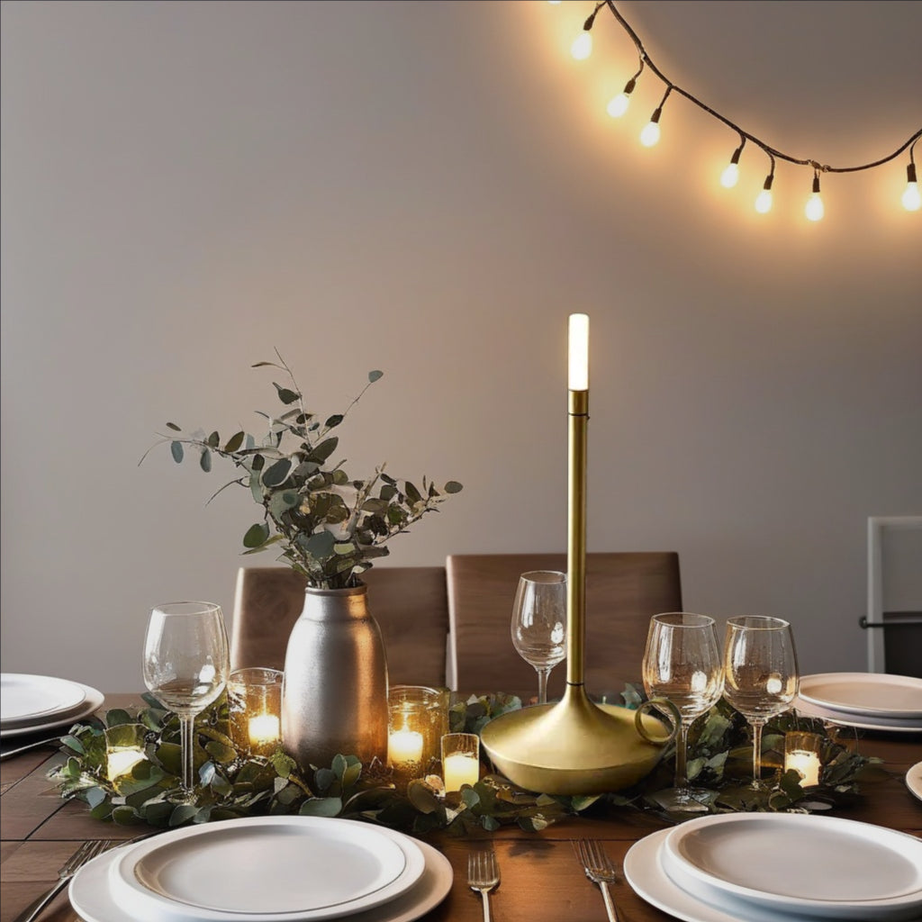 Portable Rechargeable LED Candle Lantern for Indoor & Outdoor Decor