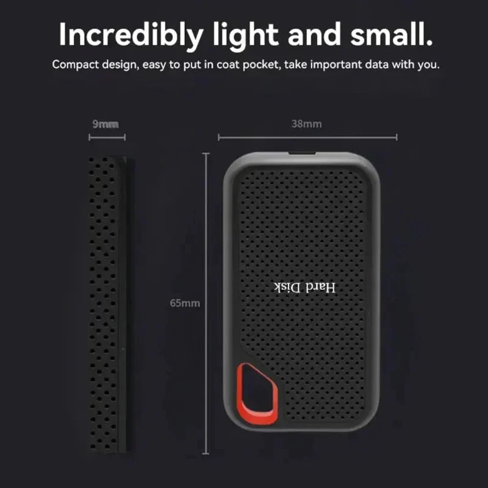 Portable External SSD – High-Speed, Shockproof Storage Drive