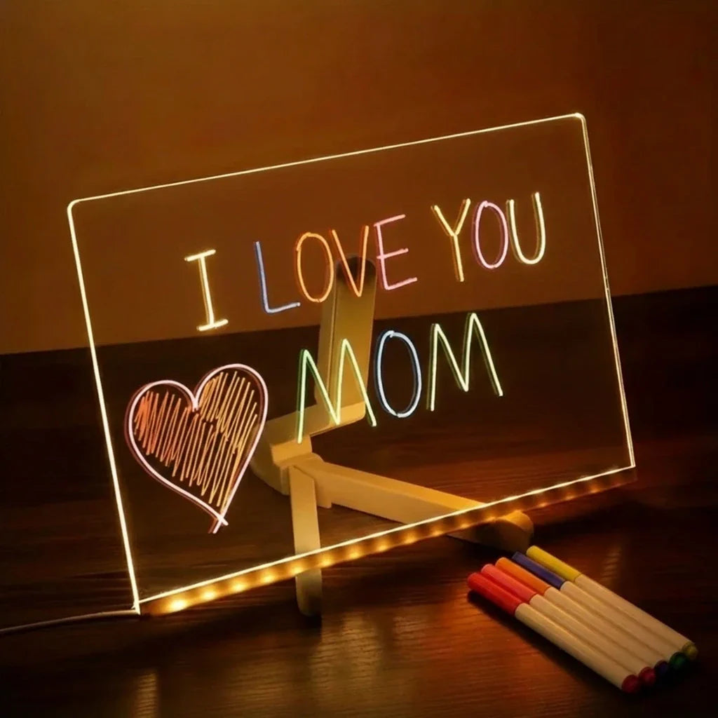 GlowPad - Reusable LED Drawing Board with Instant Erase Technology