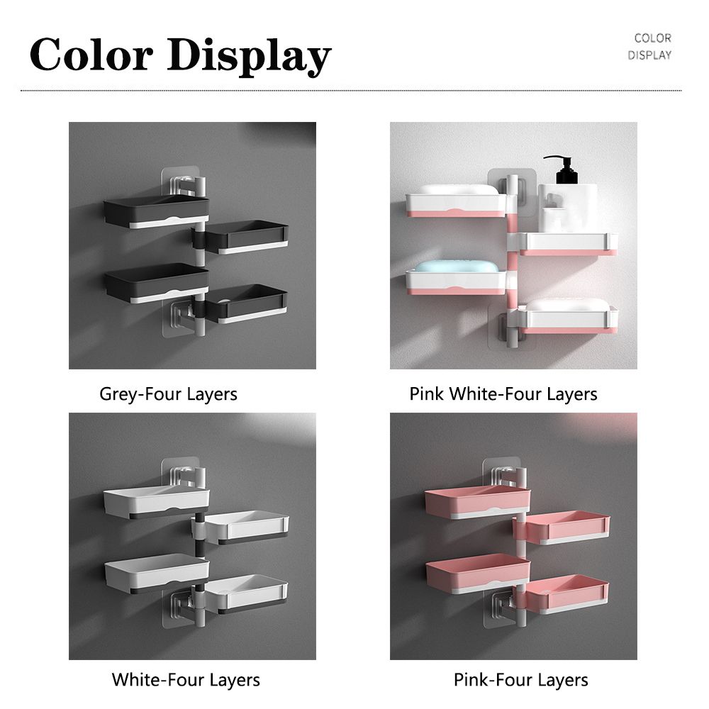 3-Layer Rotatable Soap Holder