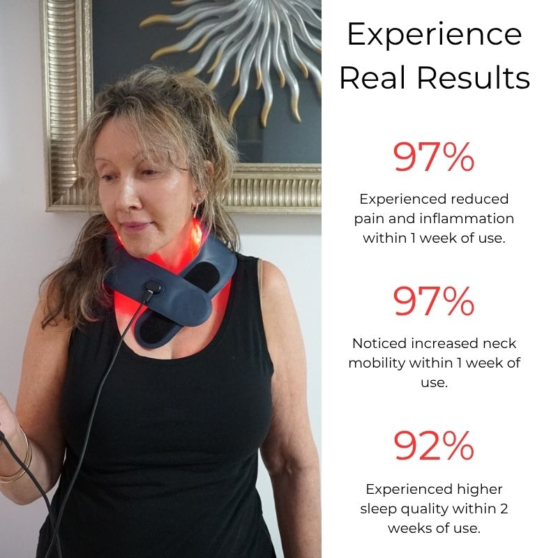 Neck-Worn Portable Red Light Therapy Device for Hands-Free Use