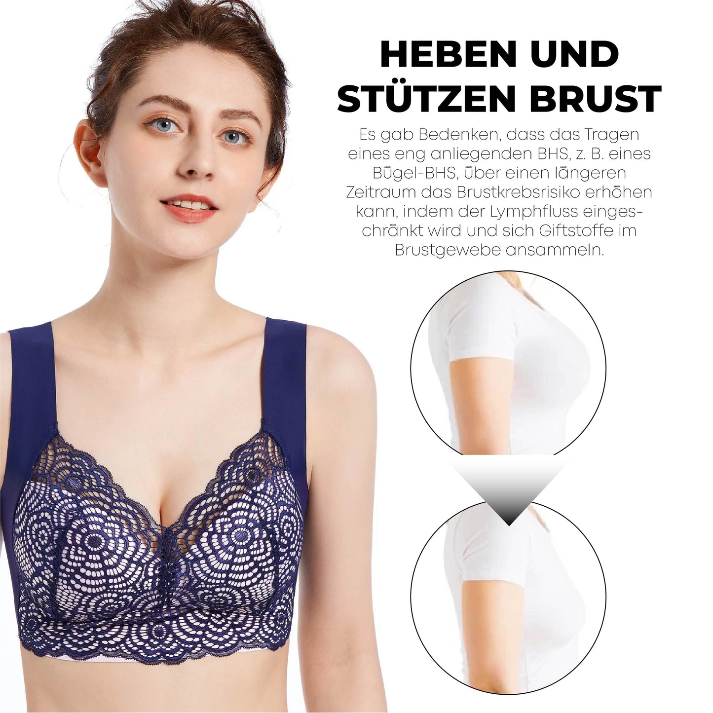 Lymph Care Tourmaline Fiber Bra
