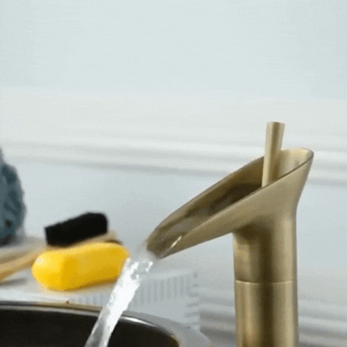 Royaleva Antique Waterfall Bathroom Sink Faucet Elegance
