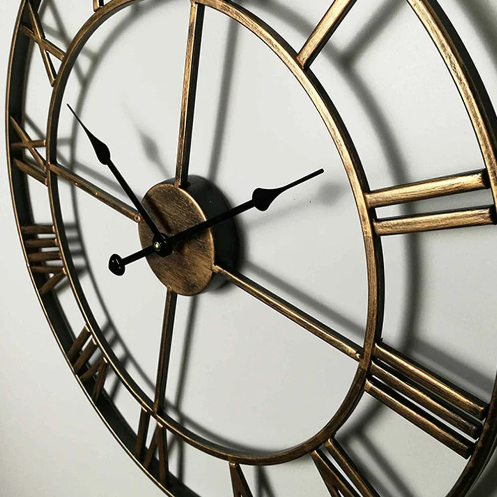 Contemporary 3D Clock with Roman Numerals for Modern Home Decoration