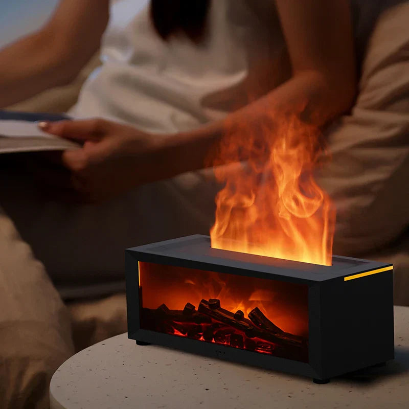Royaleva Flame Aromatherapy Humidifier - 4-in-1 Diffuser with Smart Timer