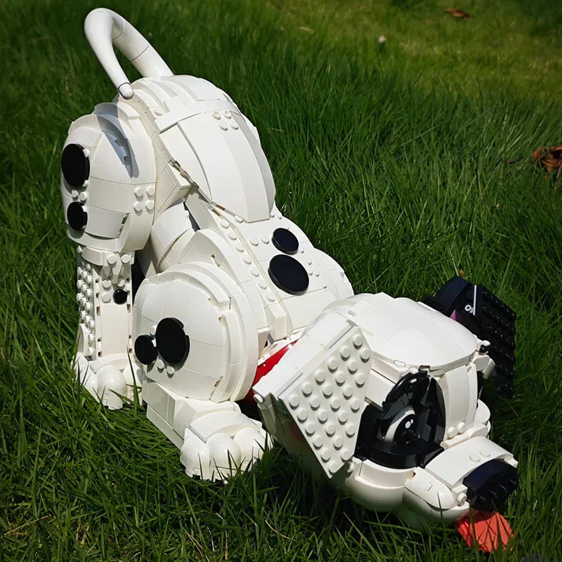 DIY Puppy Building Block Model for Adorable Room Decoration