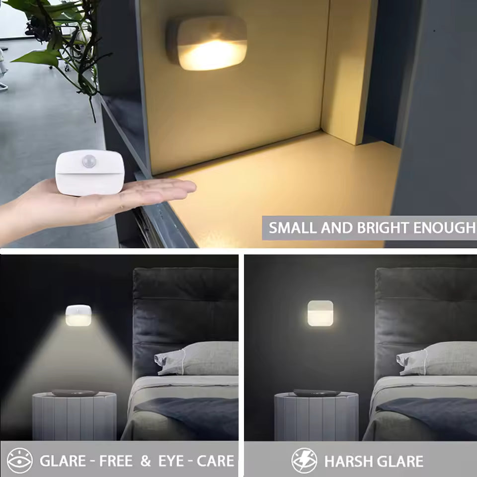 LED Night Light with Motion Sensor for Closets, Kitchens, and Stairs