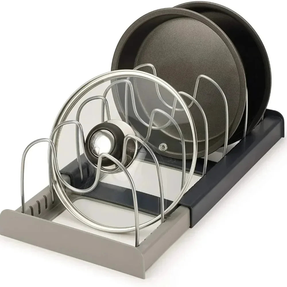 Expandable Pot Lid Holder and Pan Organizer