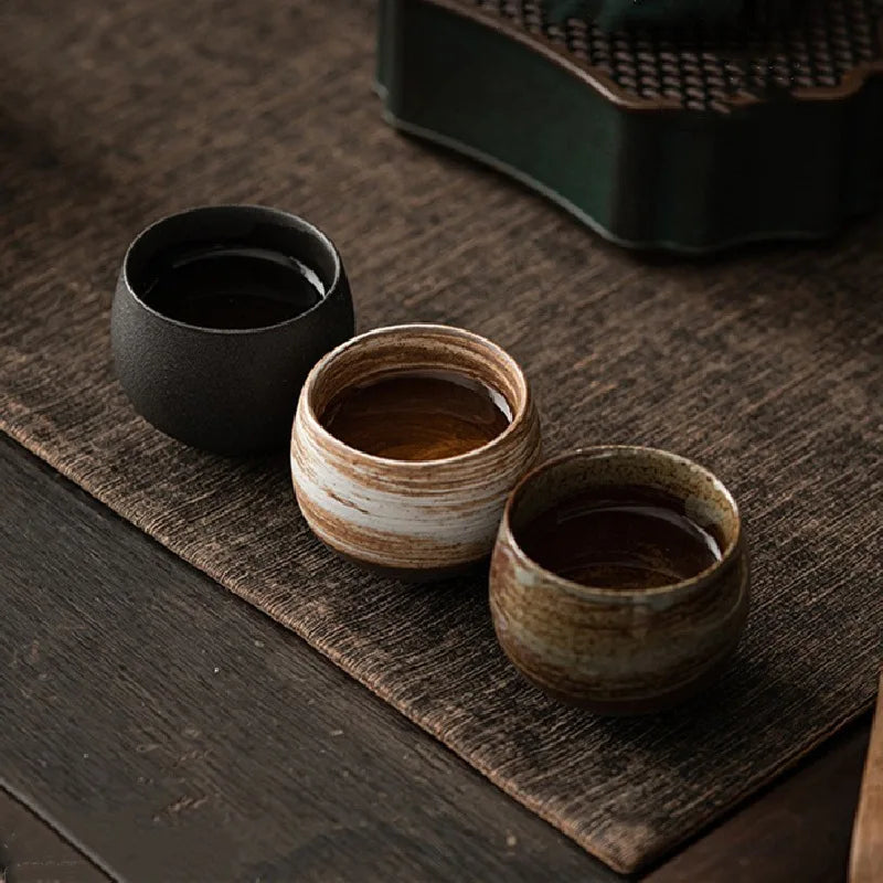 RusticBrew - Handmade Ceramic Espresso Cups Set