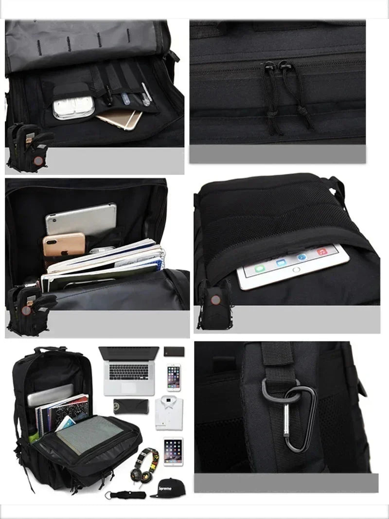 Durable Waterproof Backpack for Outdoor Activities – Multi-Compartment for Hiking, Travel, and Daily Use