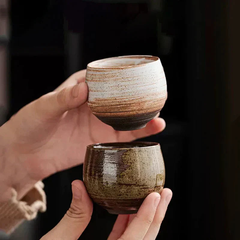 RusticBrew - Handmade Ceramic Espresso Cups Set