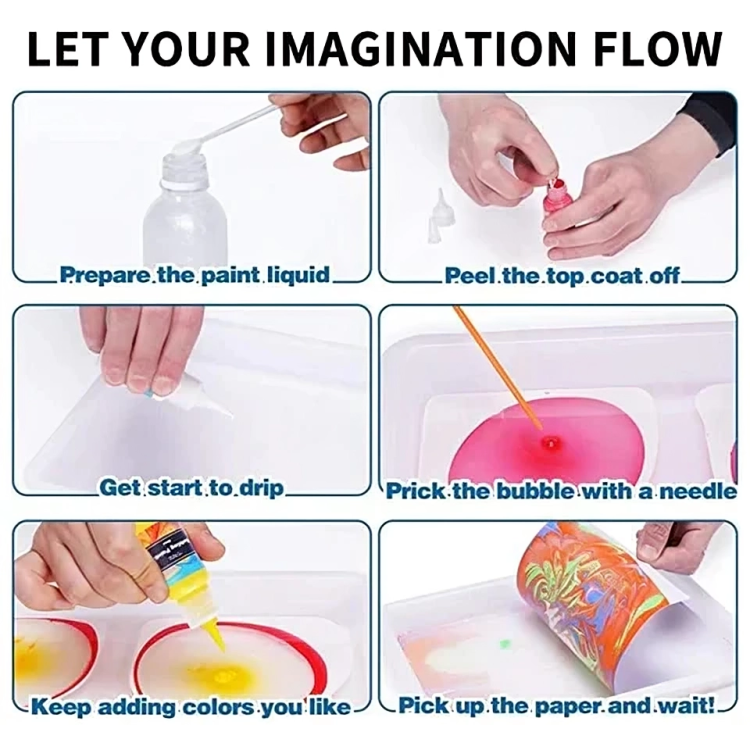 SwirlArt - Water Marbling Paint Kit for Creative Designs