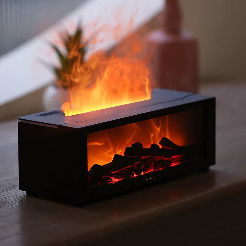 Royaleva Flame Aromatherapy Humidifier - 4-in-1 Diffuser with Smart Timer