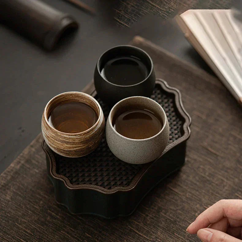 RusticBrew - Handmade Ceramic Espresso Cups Set