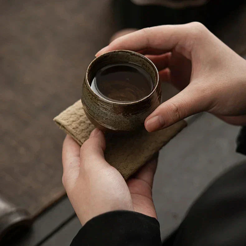 RusticBrew - Handmade Ceramic Espresso Cups Set