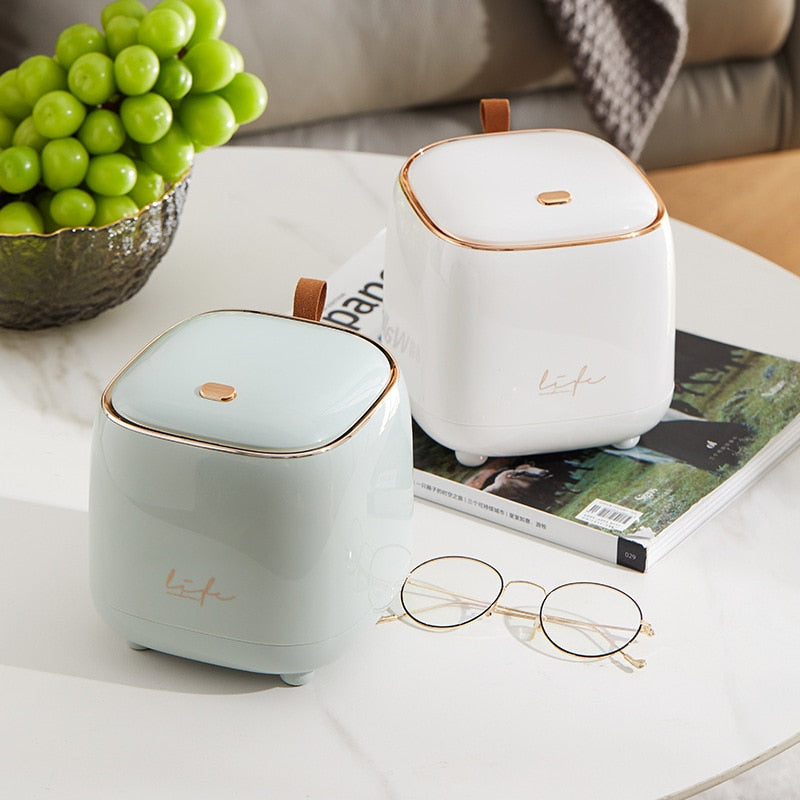 Compact Waste Bin for Desks, Counters, and Vanities – Stylish Storage Solution