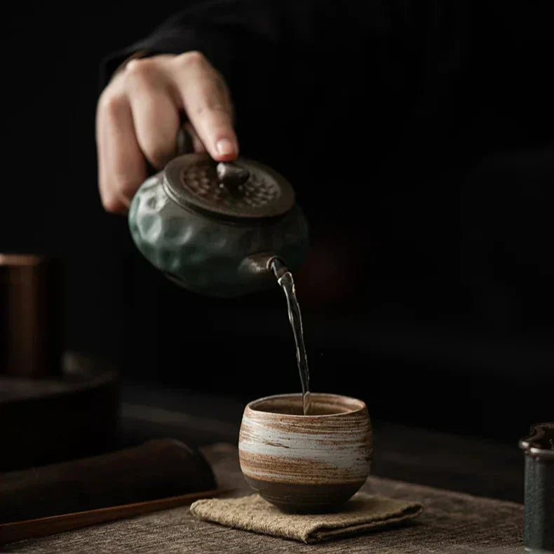 RusticBrew - Handmade Ceramic Espresso Cups Set