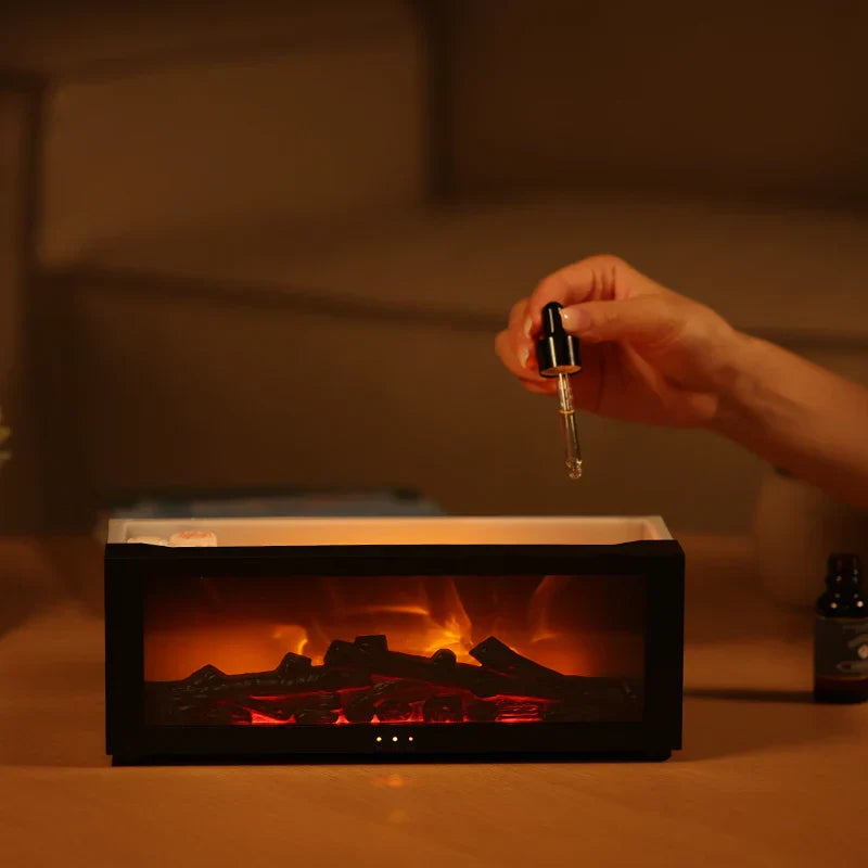 Royaleva Flame Aromatherapy Humidifier - 4-in-1 Diffuser with Smart Timer