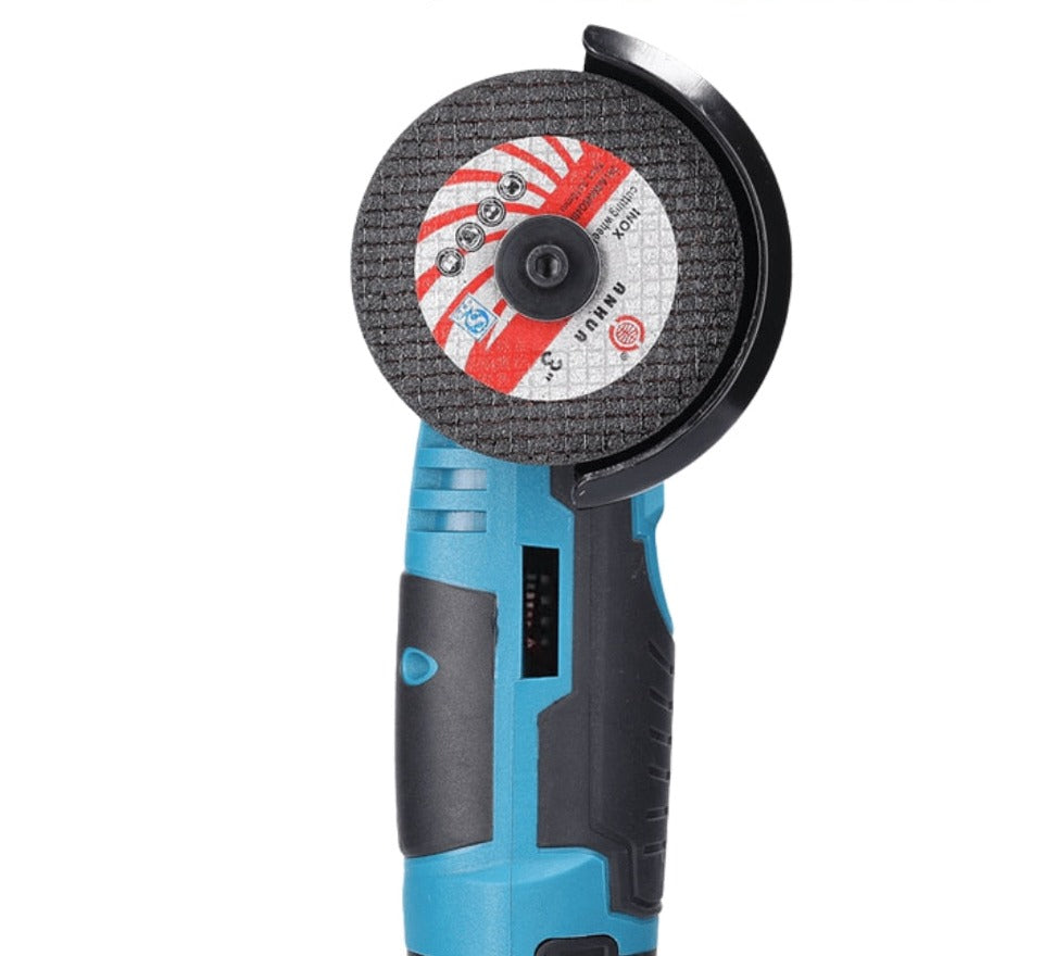 Cordless Angle Grinder 800W – 19500 RPM Handheld Tool with Extra Discs for DIY Cutting and Grinding