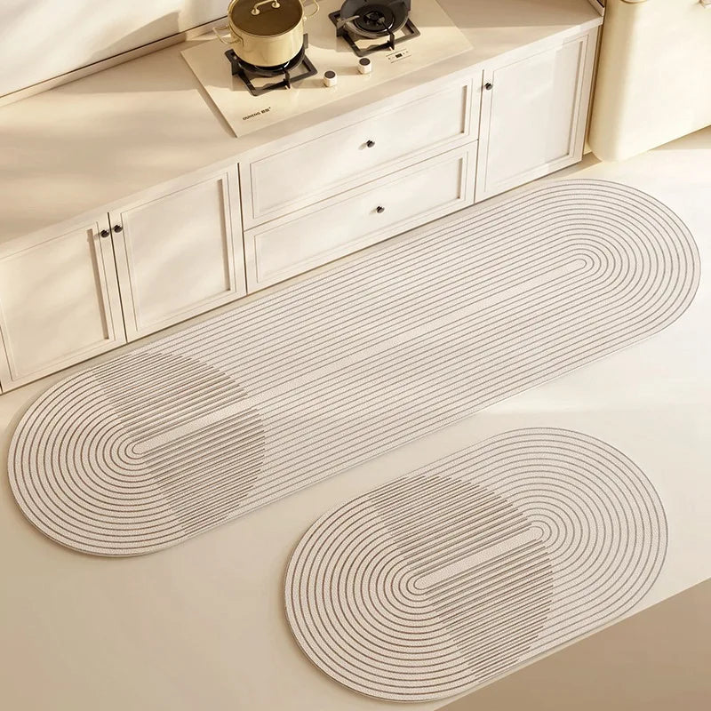 Royaleva Absorbent Anti-Slip Rug - Washable Diatomite Kitchen and Bathroom Mat