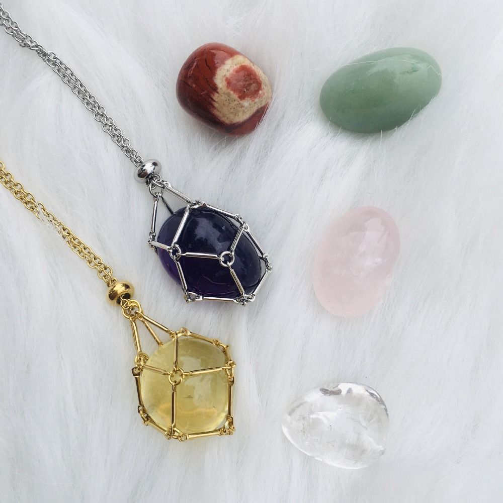 JoyauDiamanté™ - Interchangeable Crystal Stone Necklace for a Radiant Style and Inner Harmony