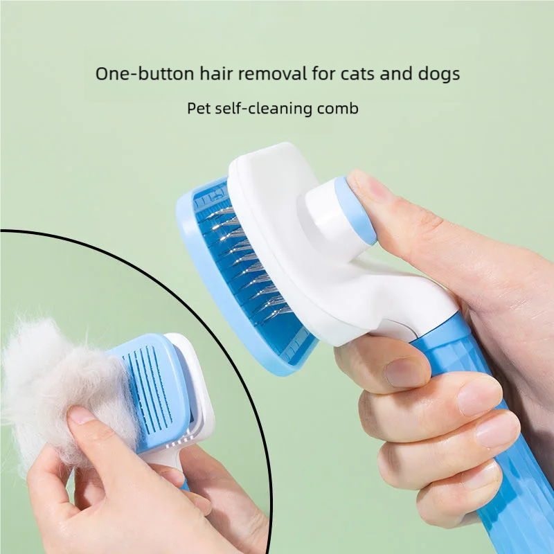 Grooming Brush for Cats and Dogs - Hair Removal and Massage Tool