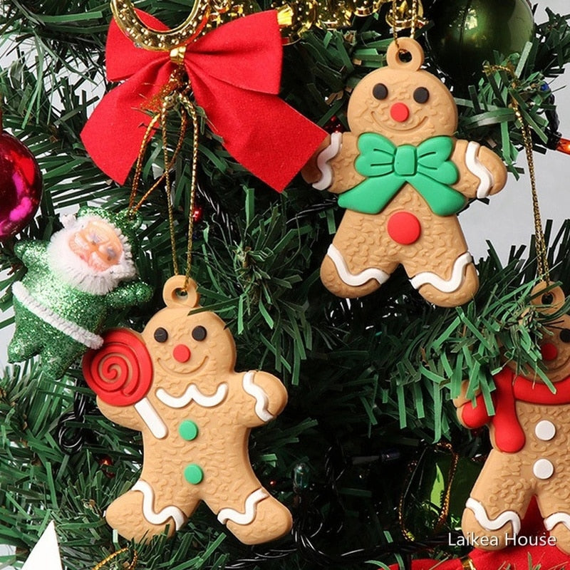 12pcs Gingerbread Man Ornaments