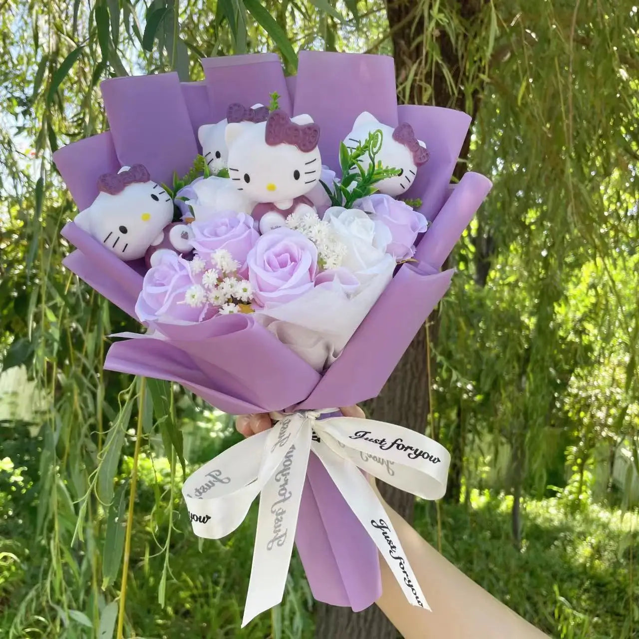 Royelux Hello Kitty Flower Bouquet – Creative Gift for Birthdays & Special Occasions