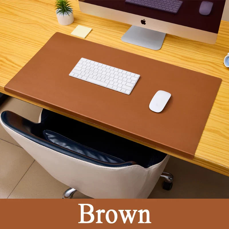 PU-Leather Desk Mat with Non-Slip Surface, Wrist and Elbow Support – Ergonomic Desk Pad for Office and Gaming