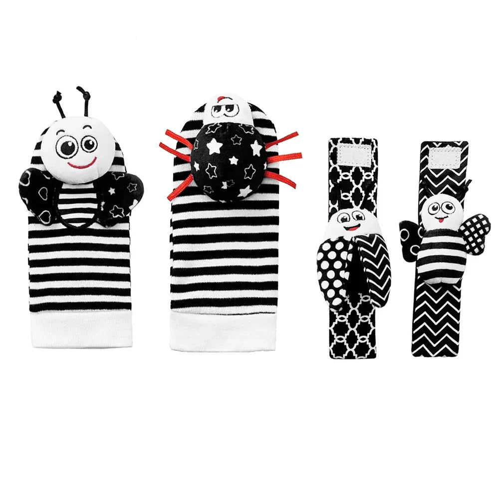 Foot Finder & Wrist Rattle Sensory Toy Set
