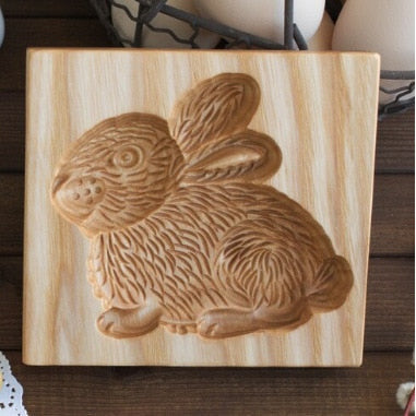 RUDOLPH™ 3D Wooden Gingerbread Mold Cookie Cutter