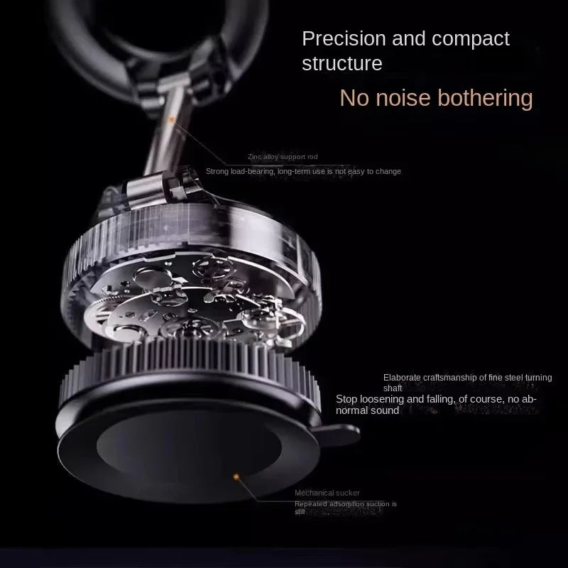 Magnetic Phone Mount with Vacuum Suction Cup – 360° Adjustable