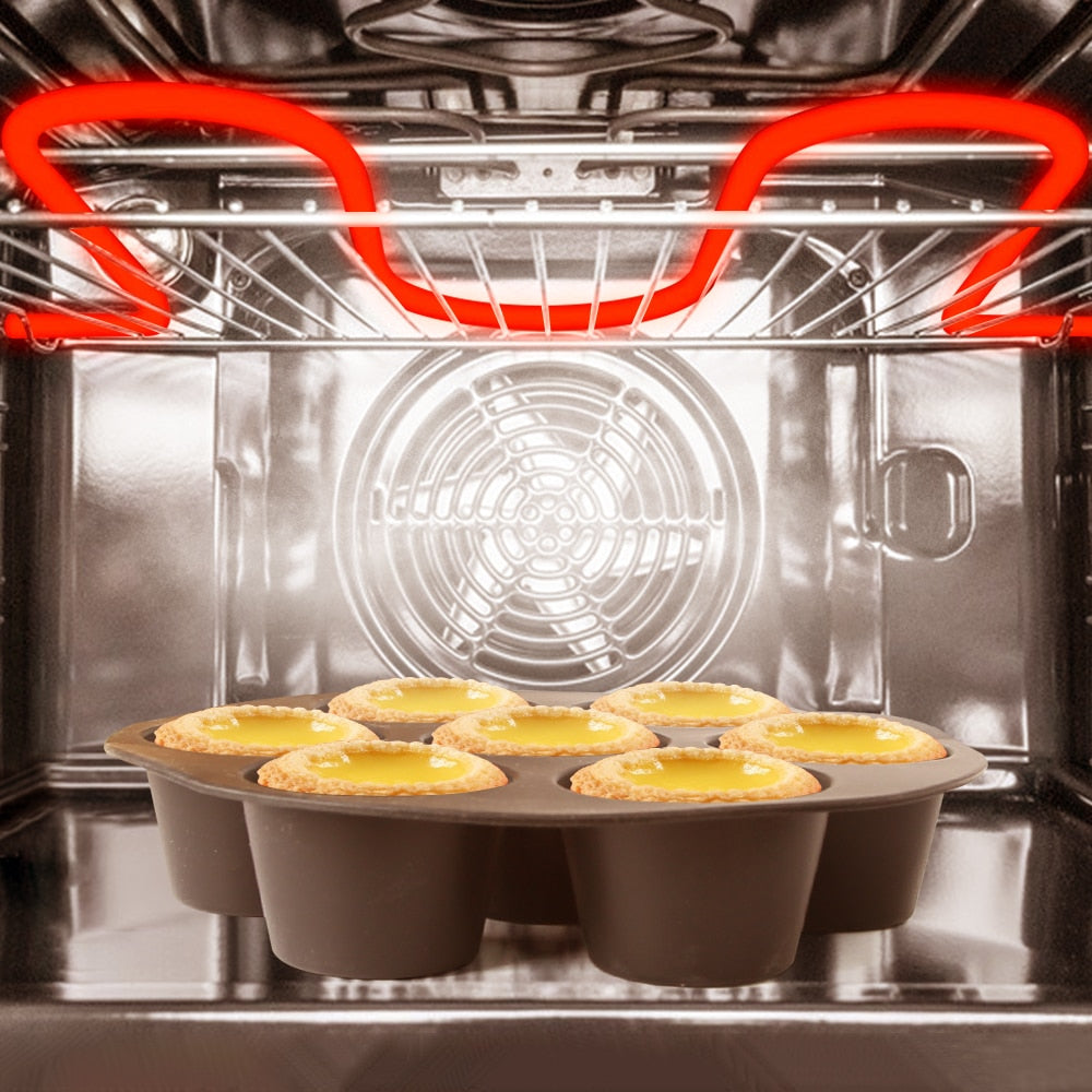 Non-Stick Silicone Baking Mold for Muffins and Desserts – Cupcake Tray for Air Fryers and Ovens