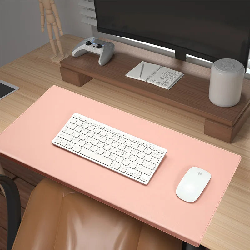 PU-Leather Desk Mat with Non-Slip Surface, Wrist and Elbow Support – Ergonomic Desk Pad for Office and Gaming