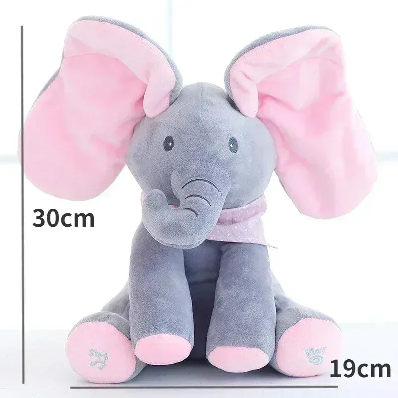 Interactive Peek-a-Boo Elephant Plush Toy