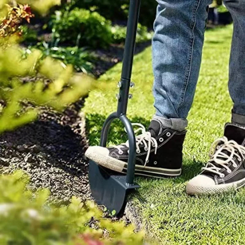 EdgeMaster Lawn Edger | Half-Moon Design with Wavy Edge | Manual Tool for Clean Lawn Edges & Beds