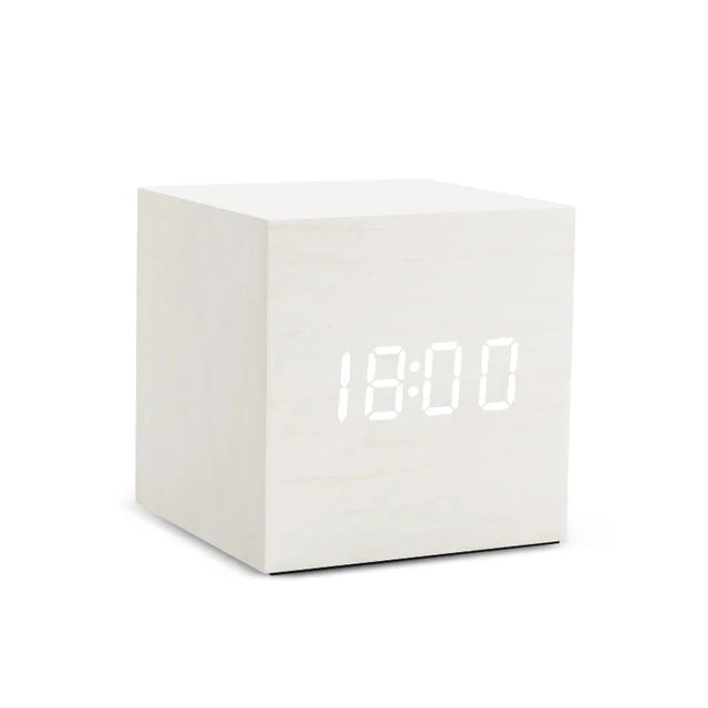 Digital Alarm Clock with Temperature Display and LED Lighting