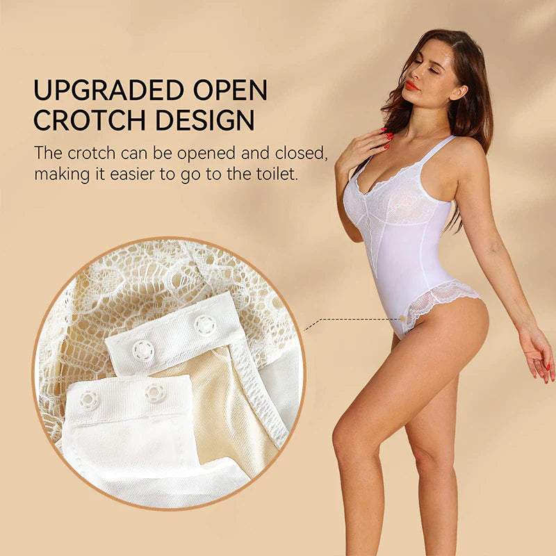 Pinty™  Sculpting Lace Shapewear Bodysuit