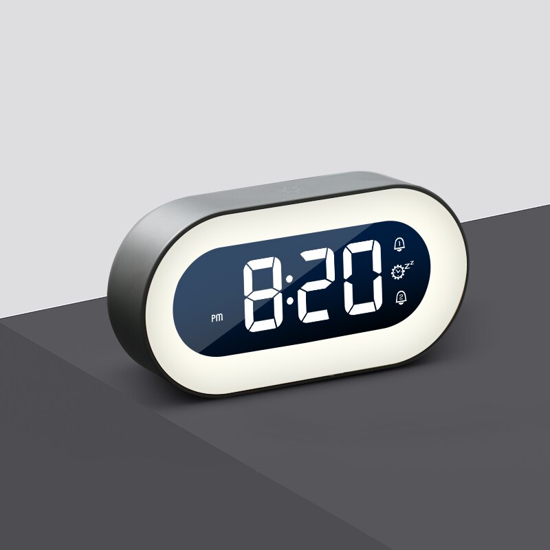 LED Bedside Clock with Night Light – Digital Alarm and Soft Illumination